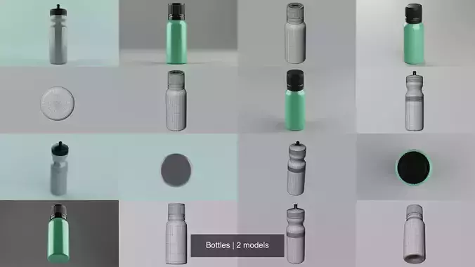 Bottles 3D Model Collection