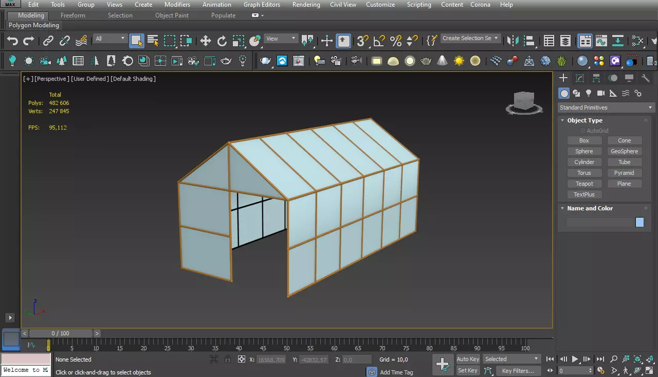 Greenhouse 3D model_0