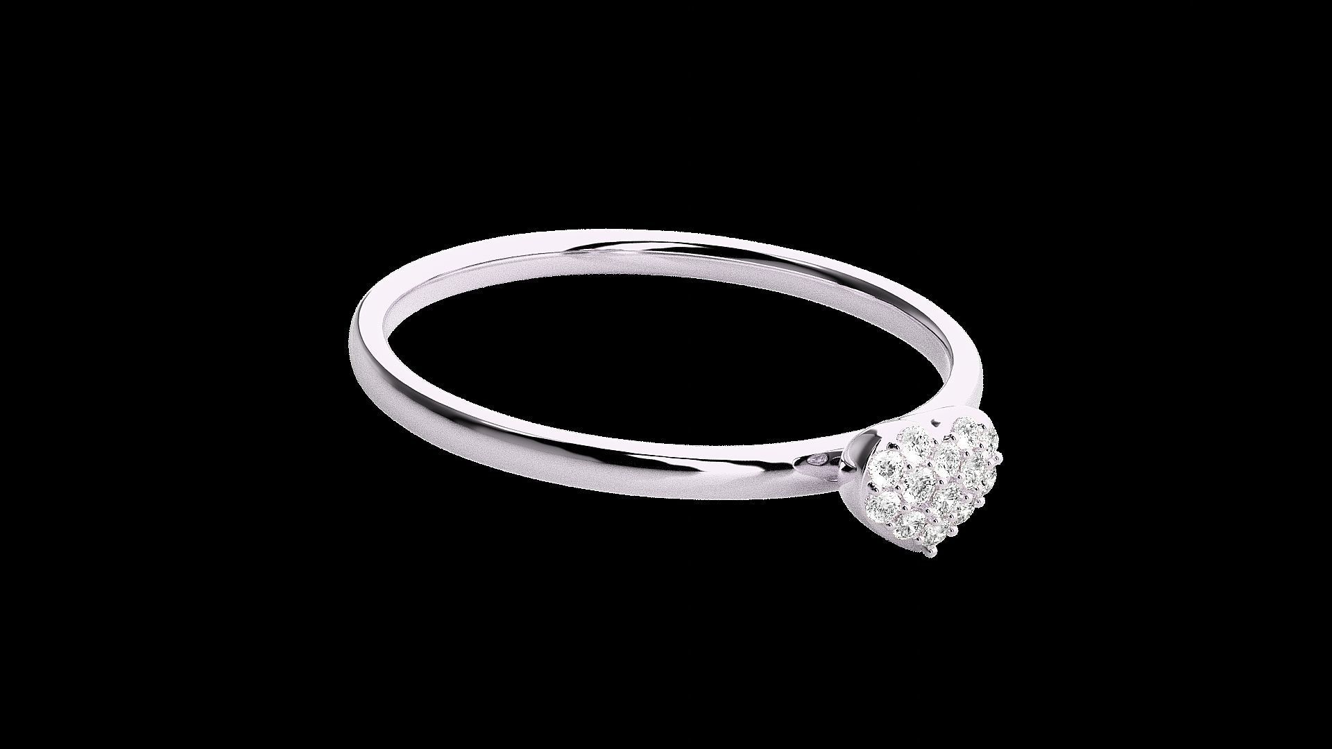 Heart Love Valentine Light wt diamond ring 3dm stl renders 3D print model_11