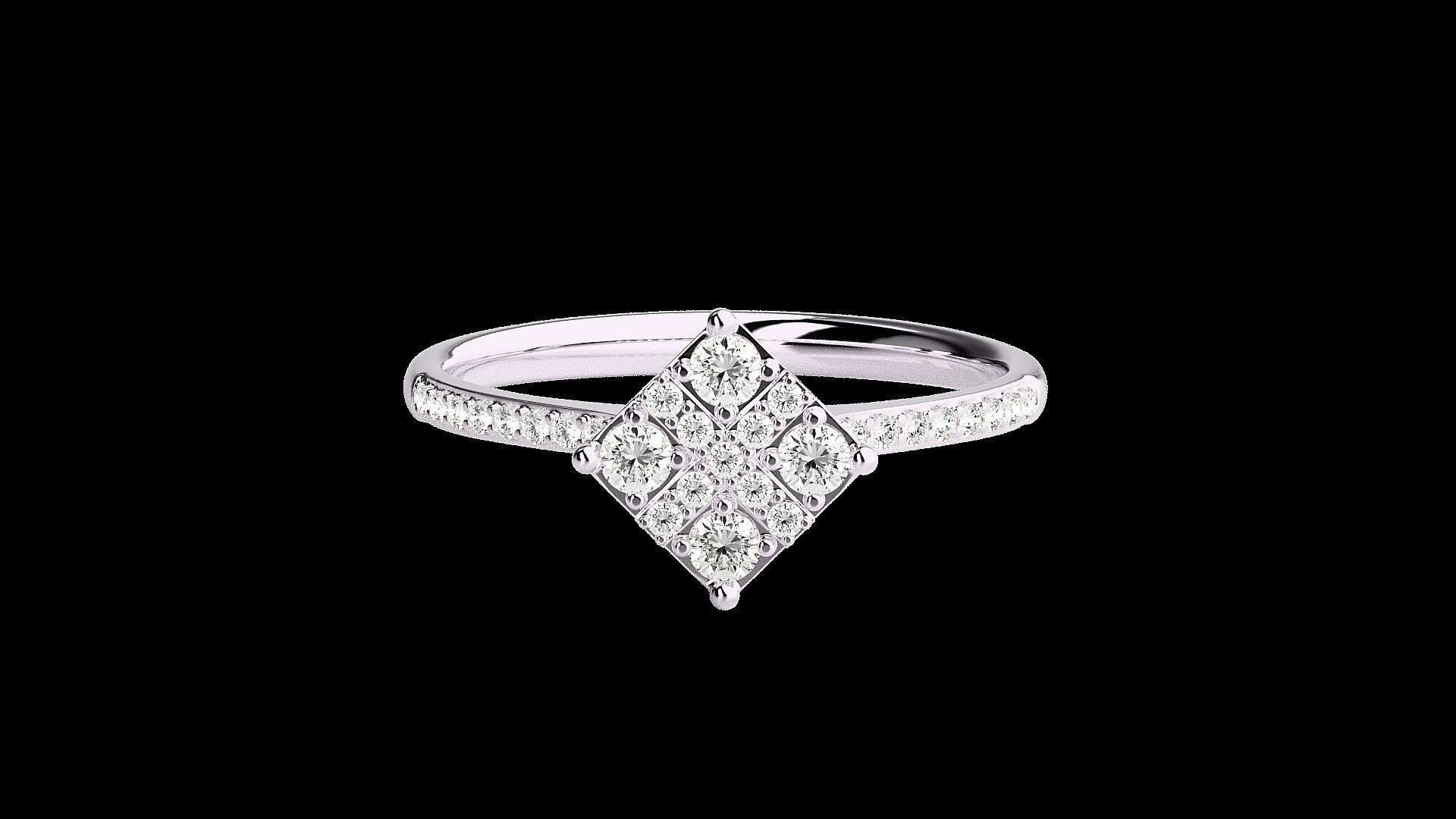 Light wt diamond ring 3dm stl renders details 3D print model_10