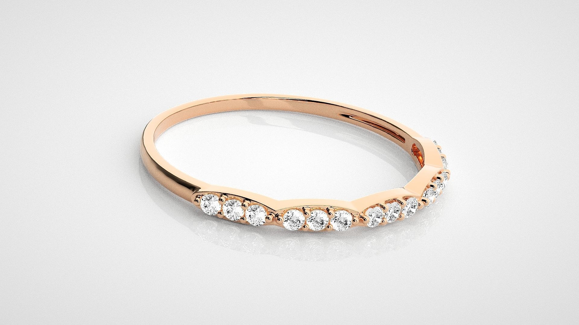 Light wt diamond ring 3dm stl renders details 3D print model_1