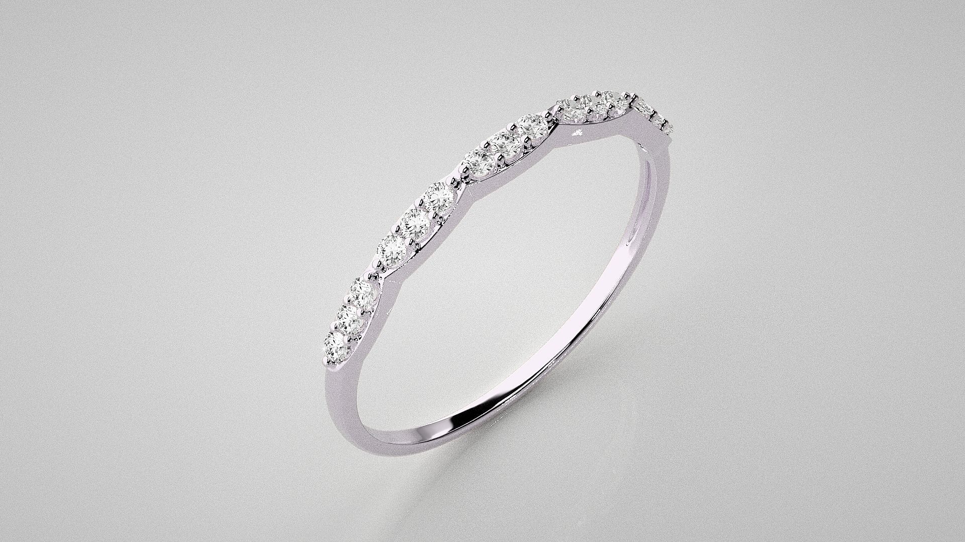 Light wt diamond ring 3dm stl renders details 3D print model_9