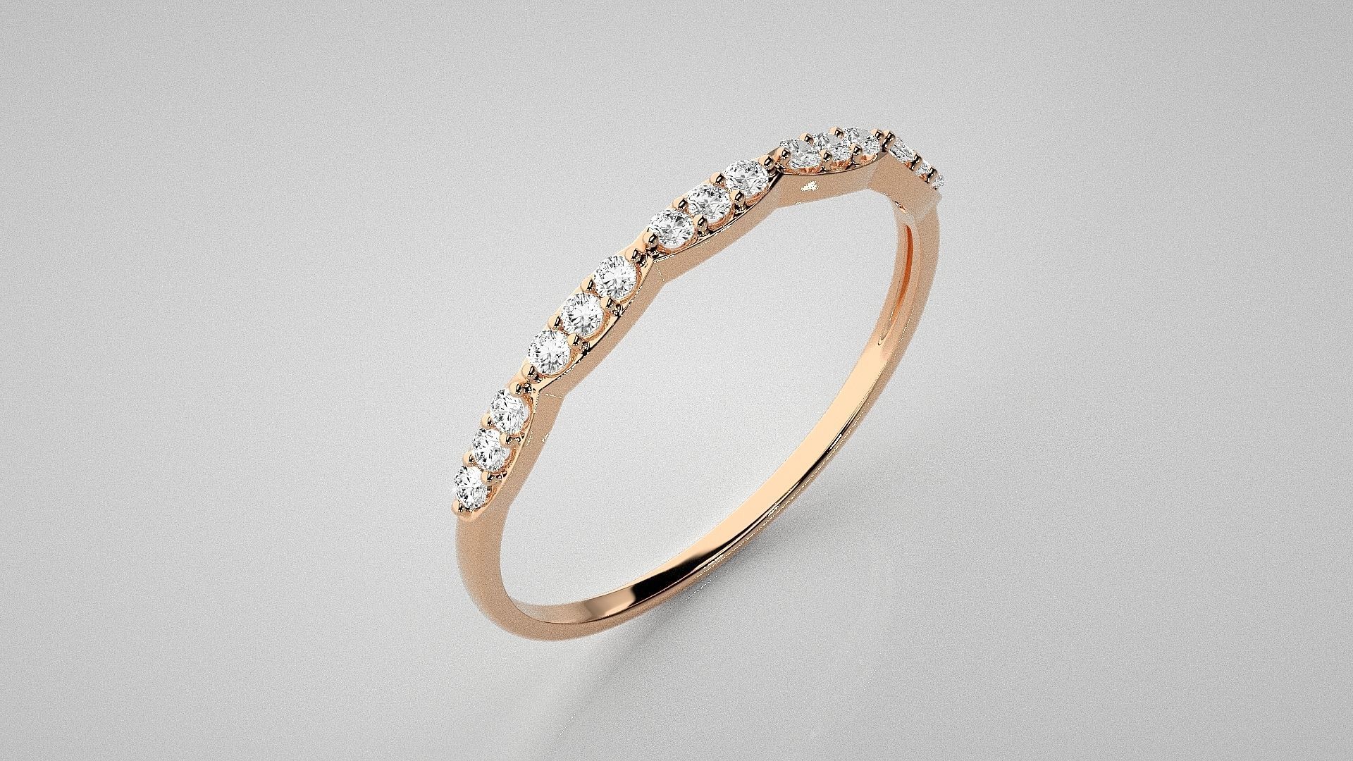 Light wt diamond ring 3dm stl renders details 3D print model_2