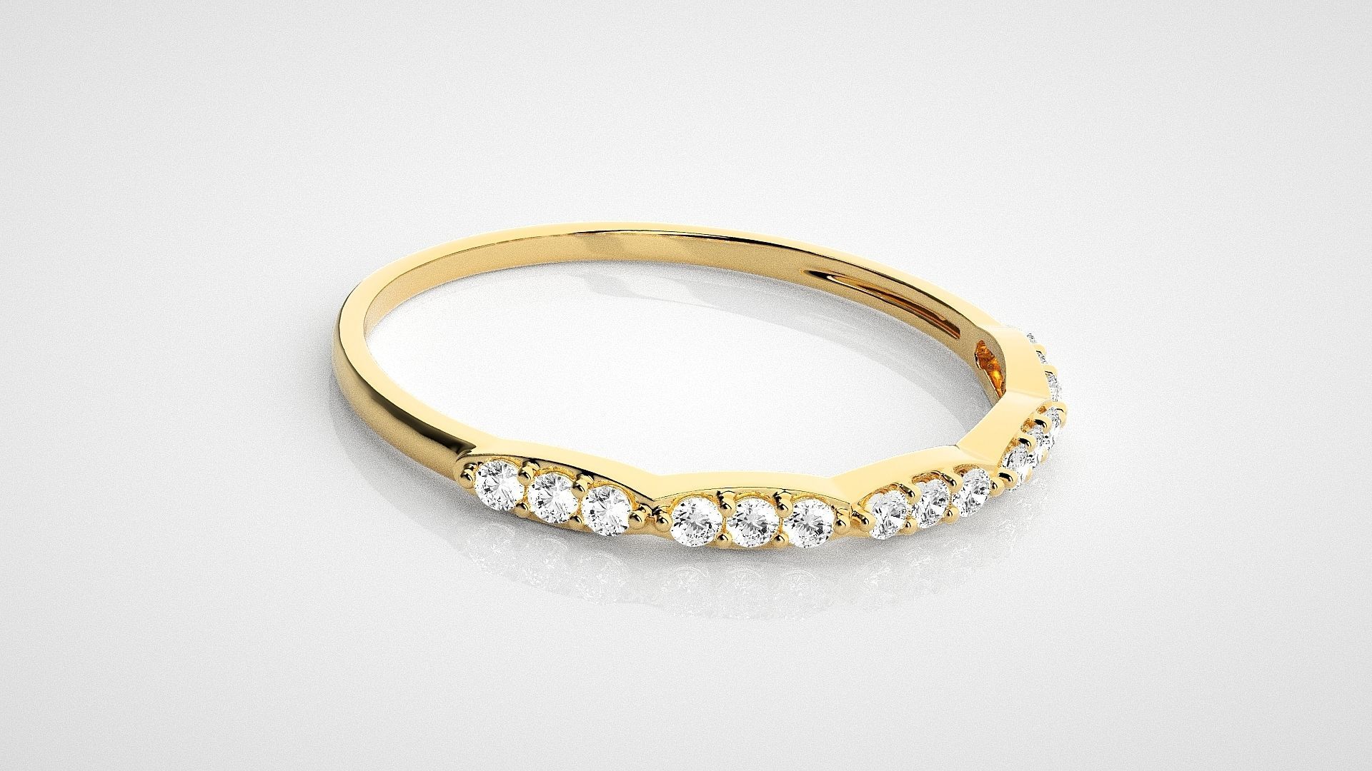 Light wt diamond ring 3dm stl renders details 3D print model_14