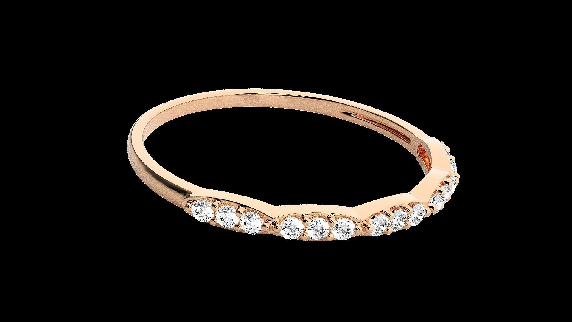 Light wt diamond ring 3dm stl renders details 3D print model_5