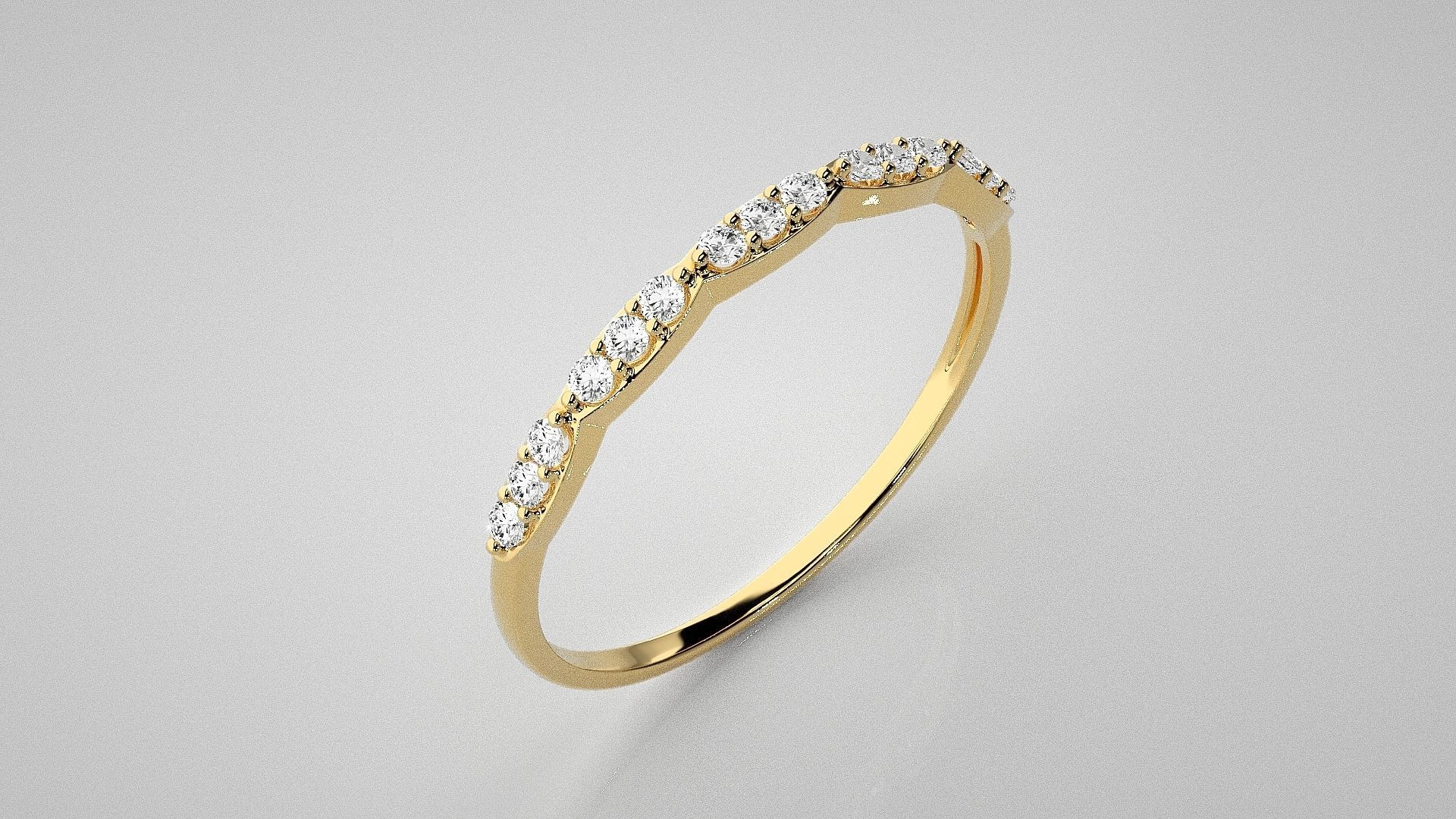 Light wt diamond ring 3dm stl renders details 3D print model_15