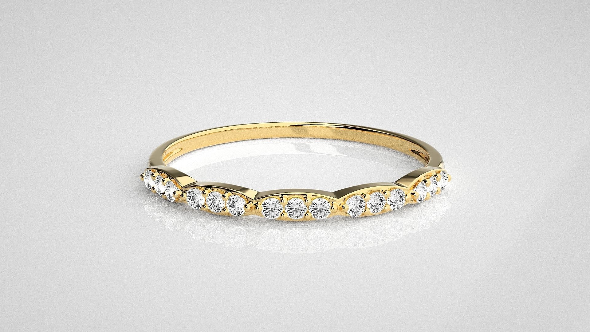 Light wt diamond ring 3dm stl renders details 3D print model_13
