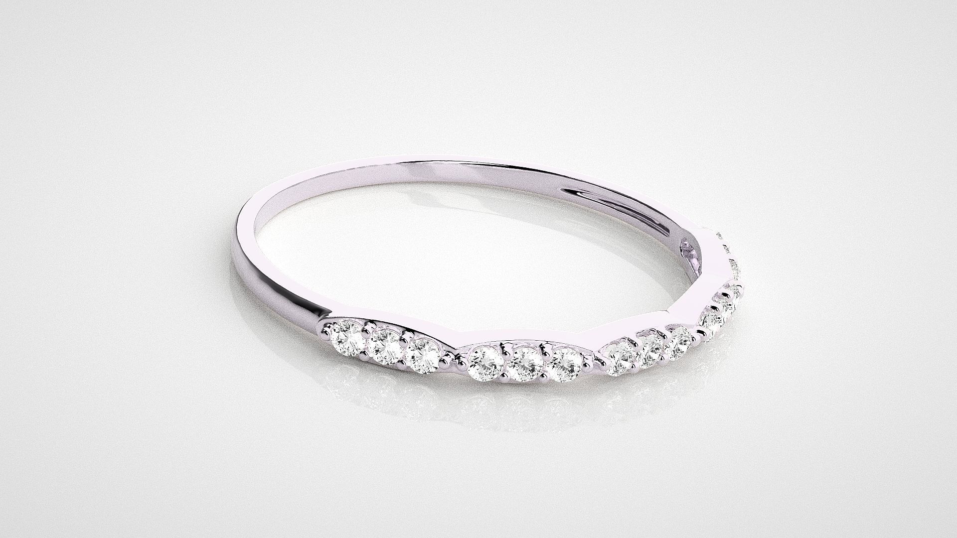 Light wt diamond ring 3dm stl renders details 3D print model_8