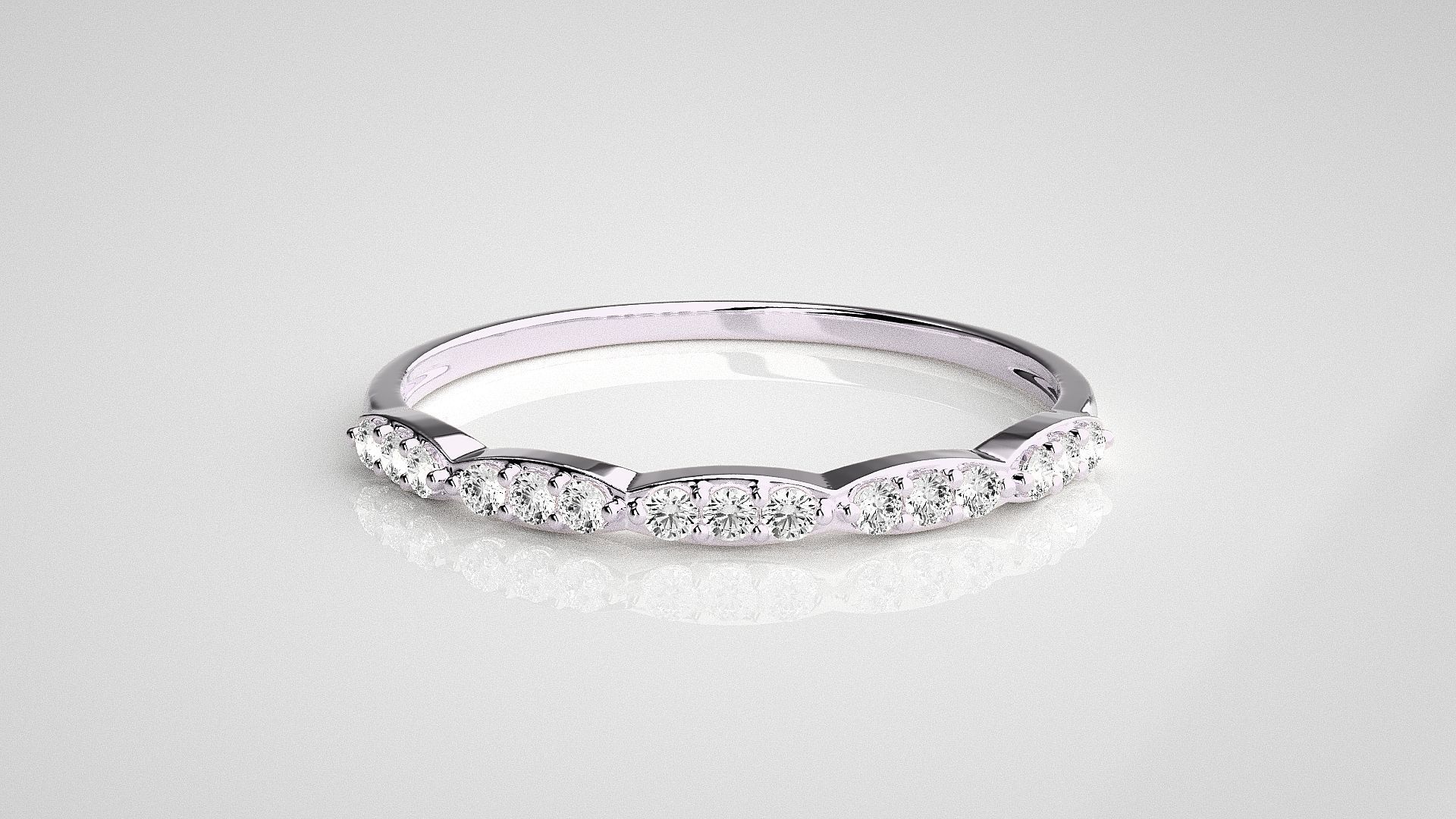 Light wt diamond ring 3dm stl renders details 3D print model_7