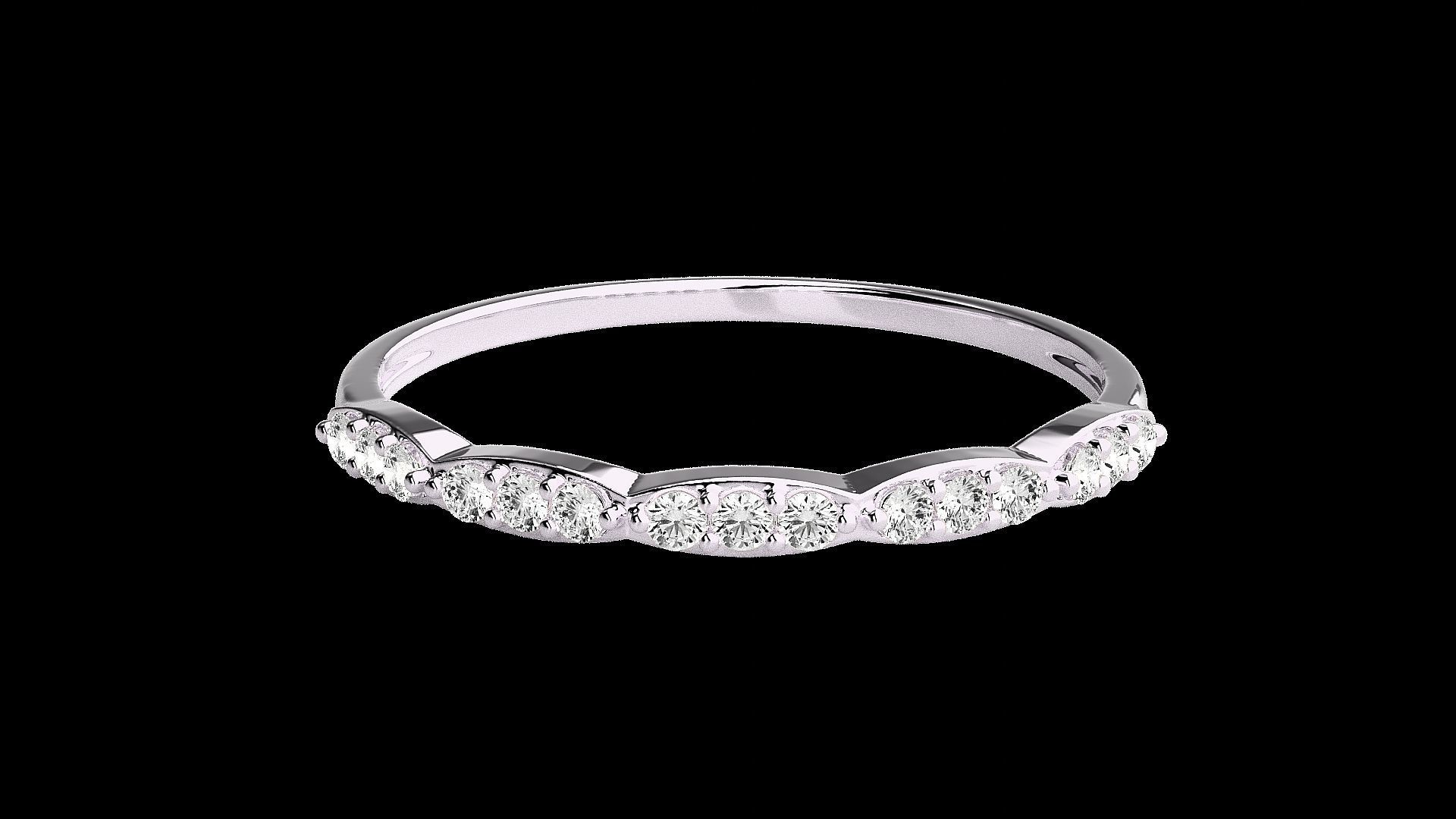 Light wt diamond ring 3dm stl renders details 3D print model_10