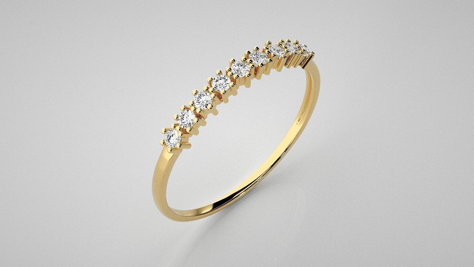 Light wt diamond ring 3dm stl renders details 3D print model_15