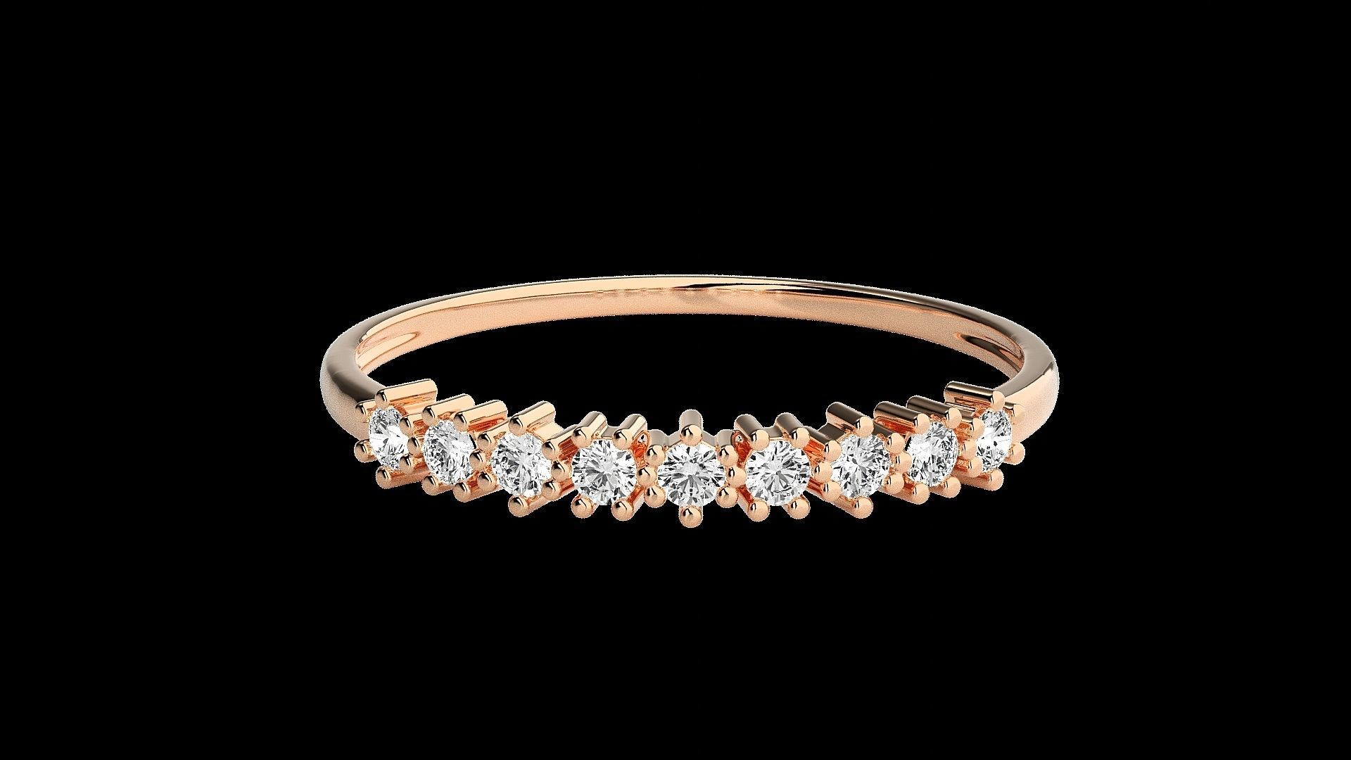 Light wt diamond ring 3dm stl renders details 3D print model_3