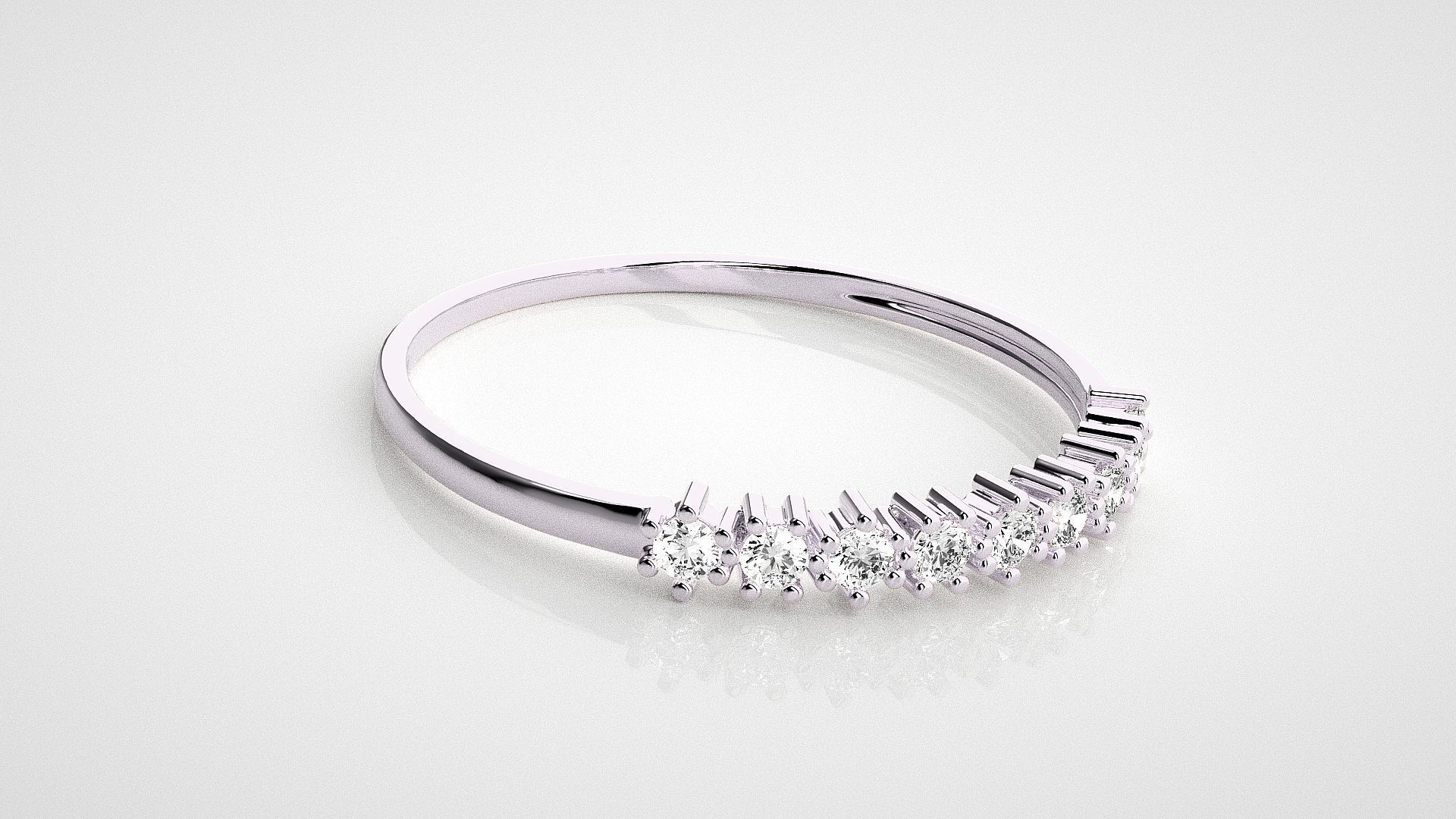 Light wt diamond ring 3dm stl renders details 3D print model_8