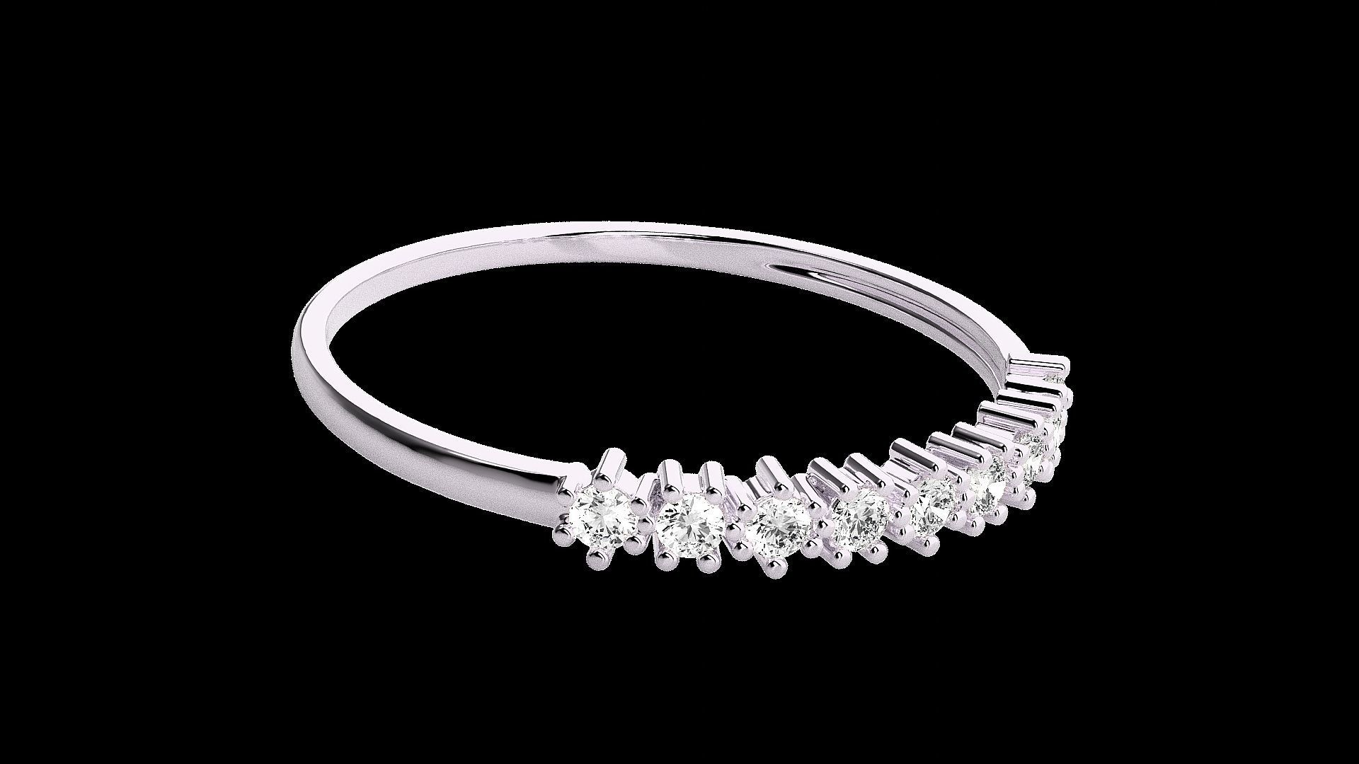 Light wt diamond ring 3dm stl renders details 3D print model_11