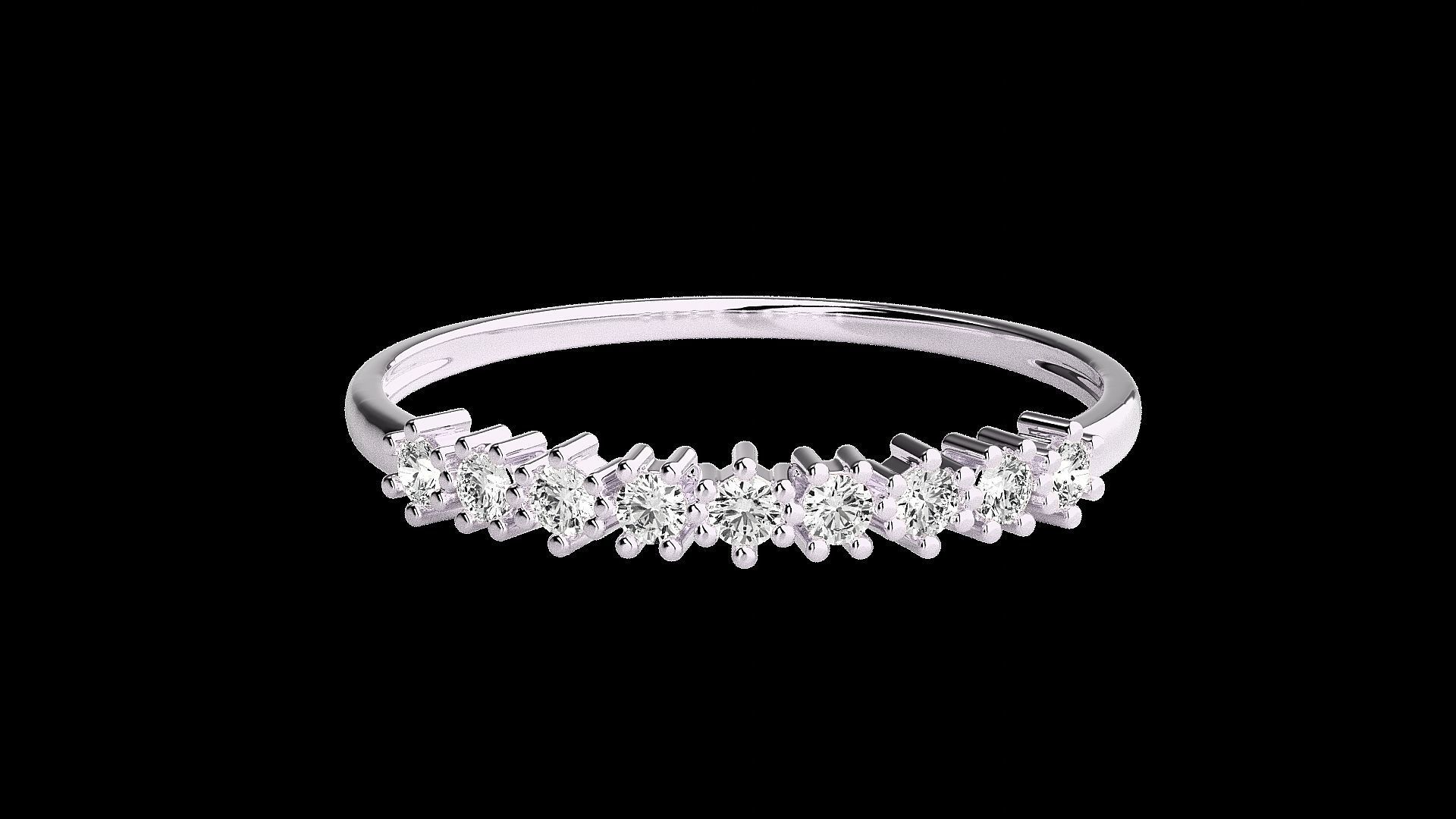 Light wt diamond ring 3dm stl renders details 3D print model_10