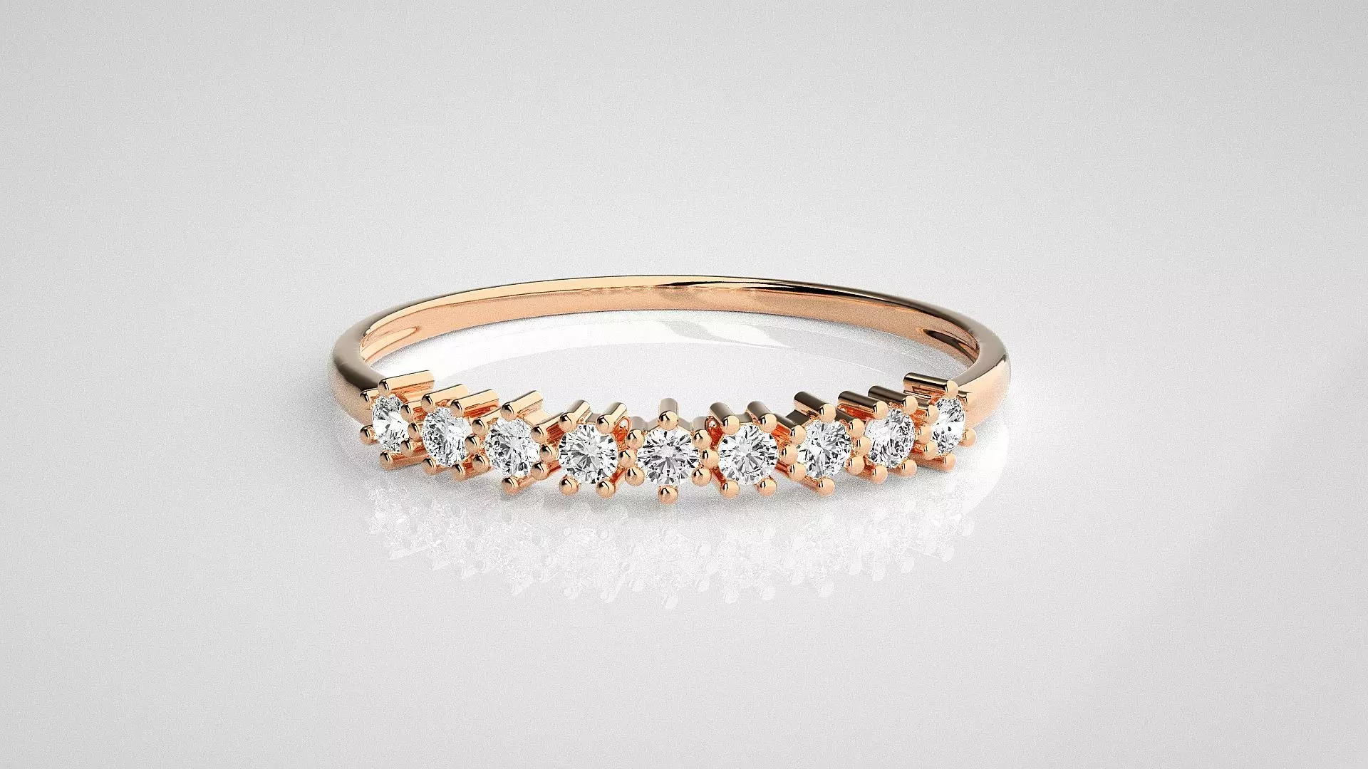 Light wt diamond ring 3dm stl renders details 3D print model_0