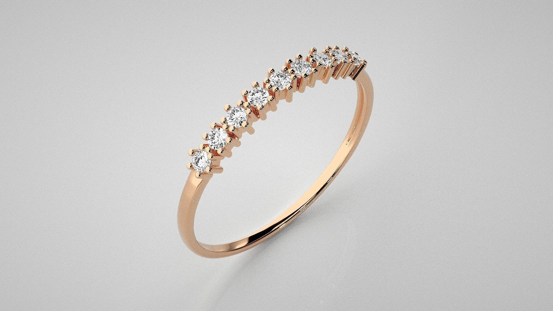 Light wt diamond ring 3dm stl renders details 3D print model_2