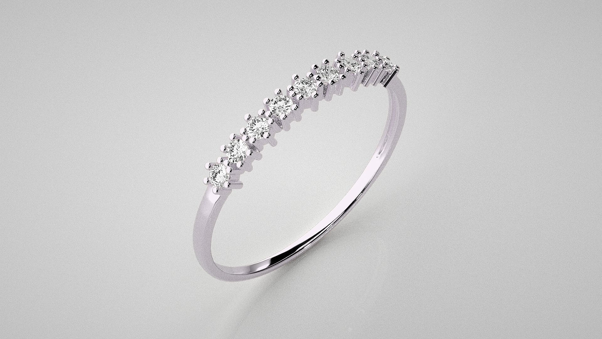 Light wt diamond ring 3dm stl renders details 3D print model_9