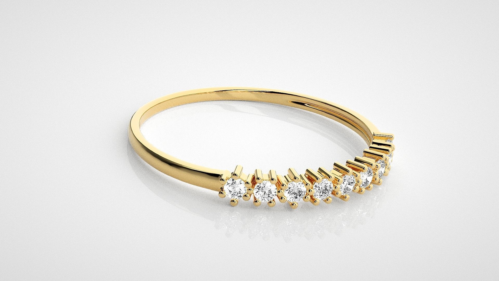 Light wt diamond ring 3dm stl renders details 3D print model_14