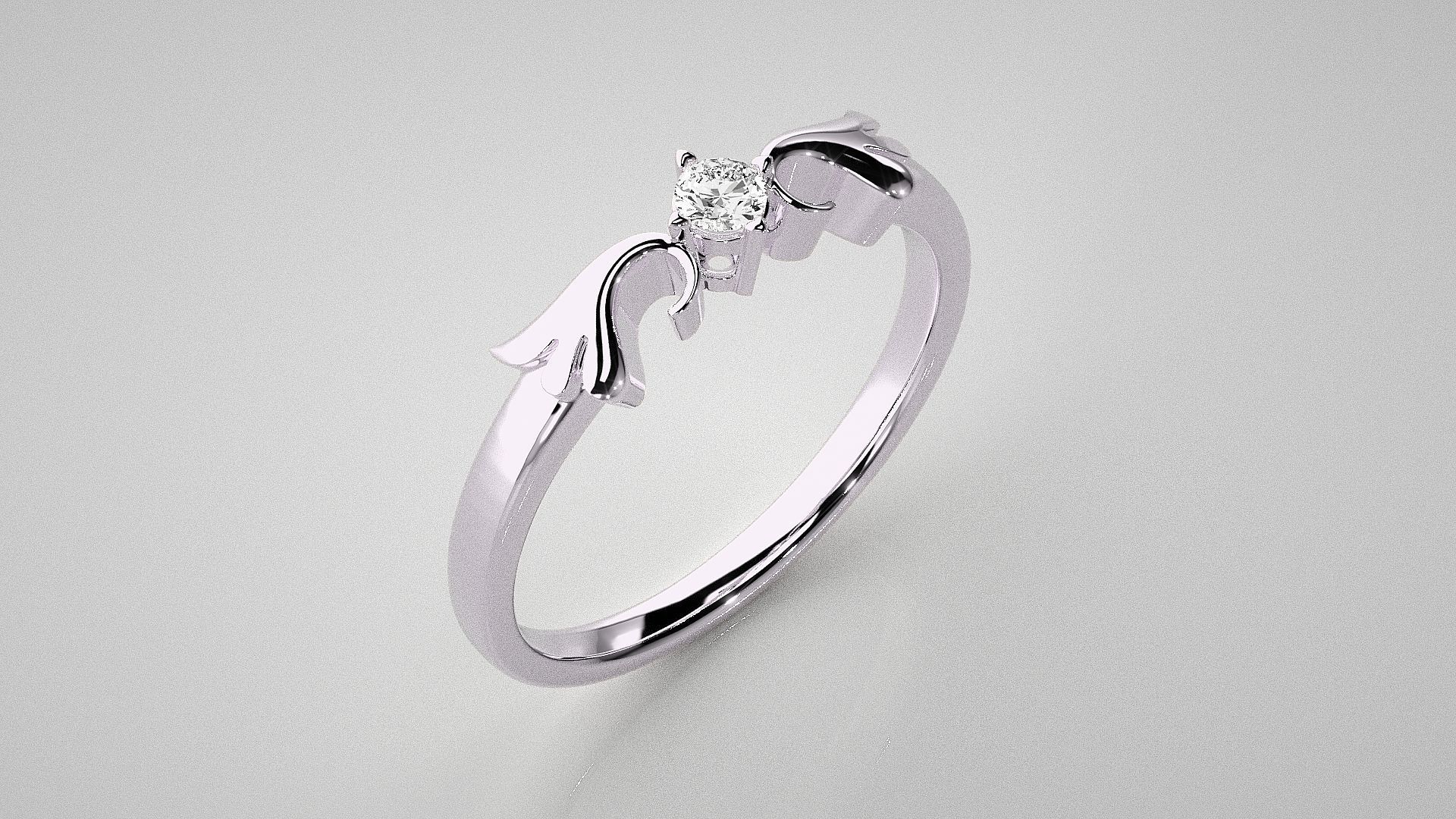 Vines Light wt diamond ring 3dm stl renders details 3D print model_9