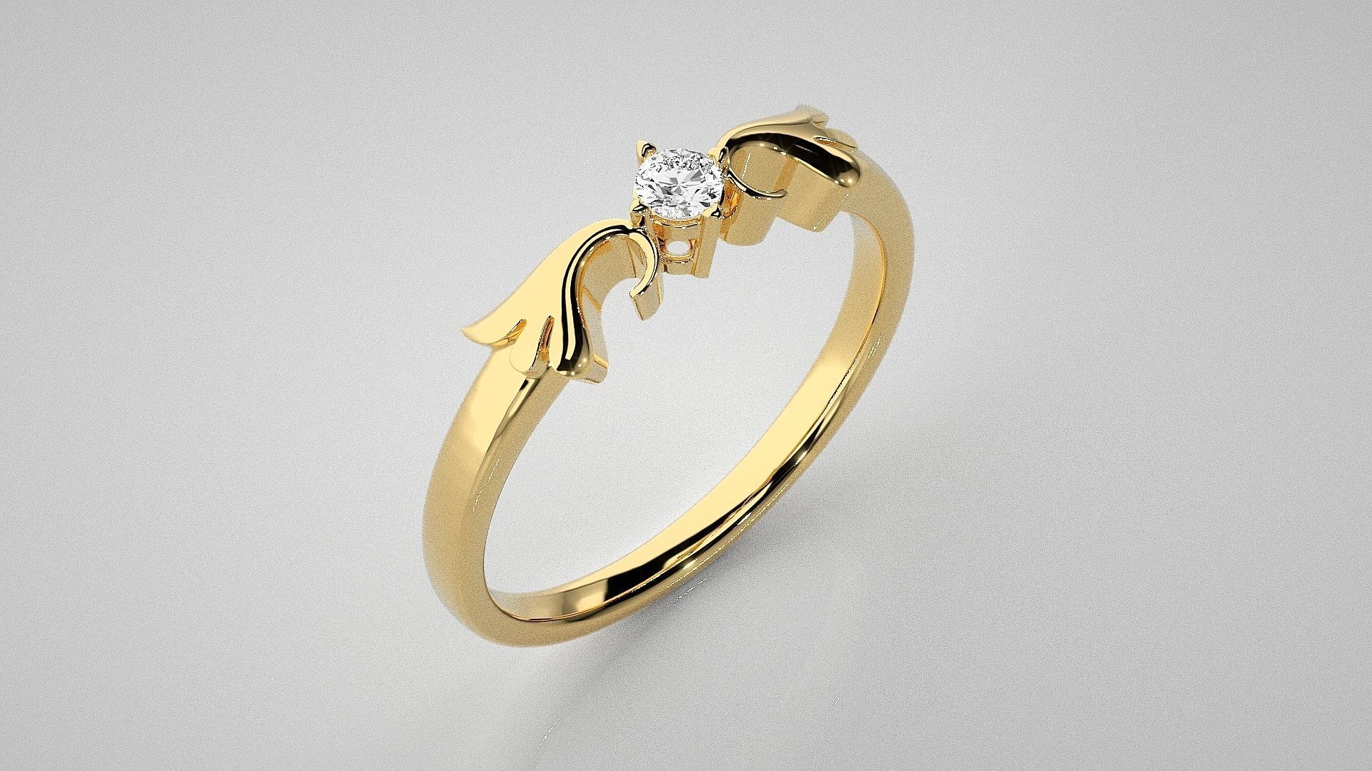 Vines Light wt diamond ring 3dm stl renders details 3D print model_15