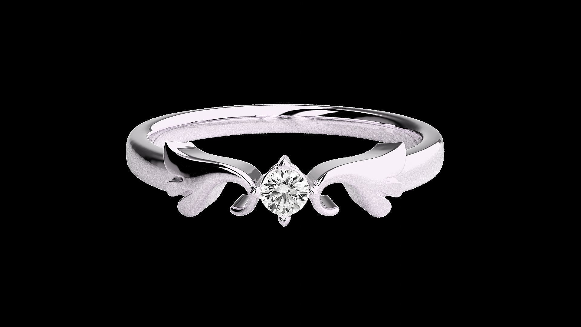 Vines Light wt diamond ring 3dm stl renders details 3D print model_10