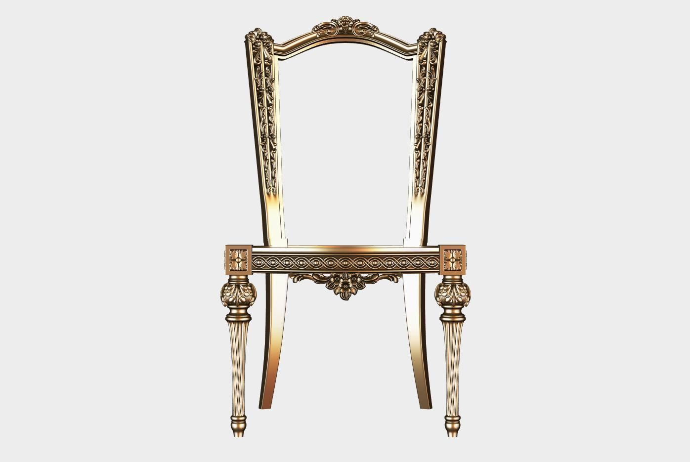Carved chair for cnc 18 3D model_1