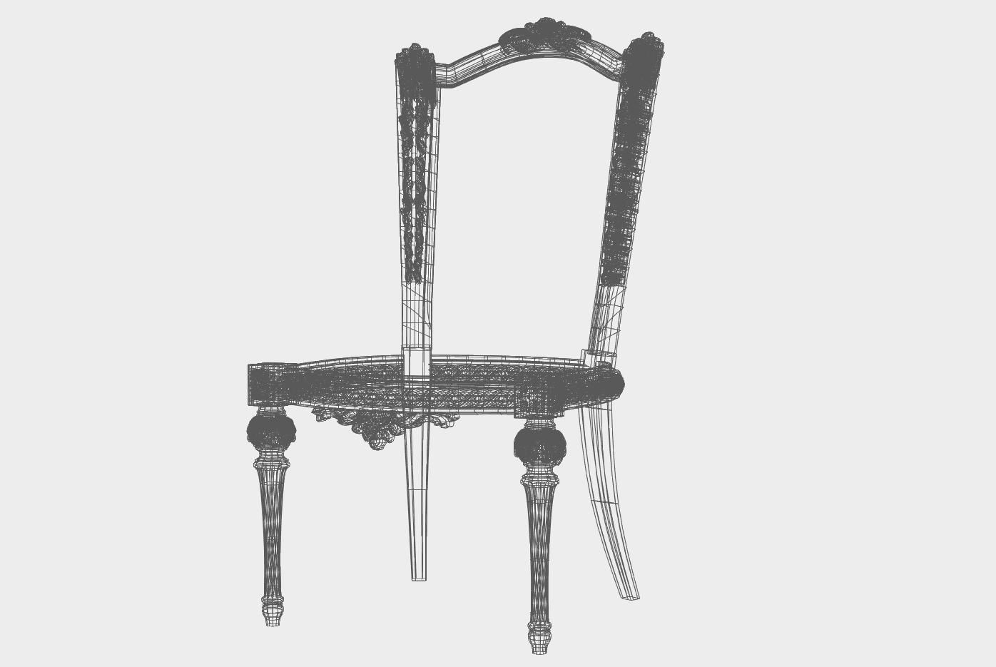 Carved chair for cnc 18 3D model_4