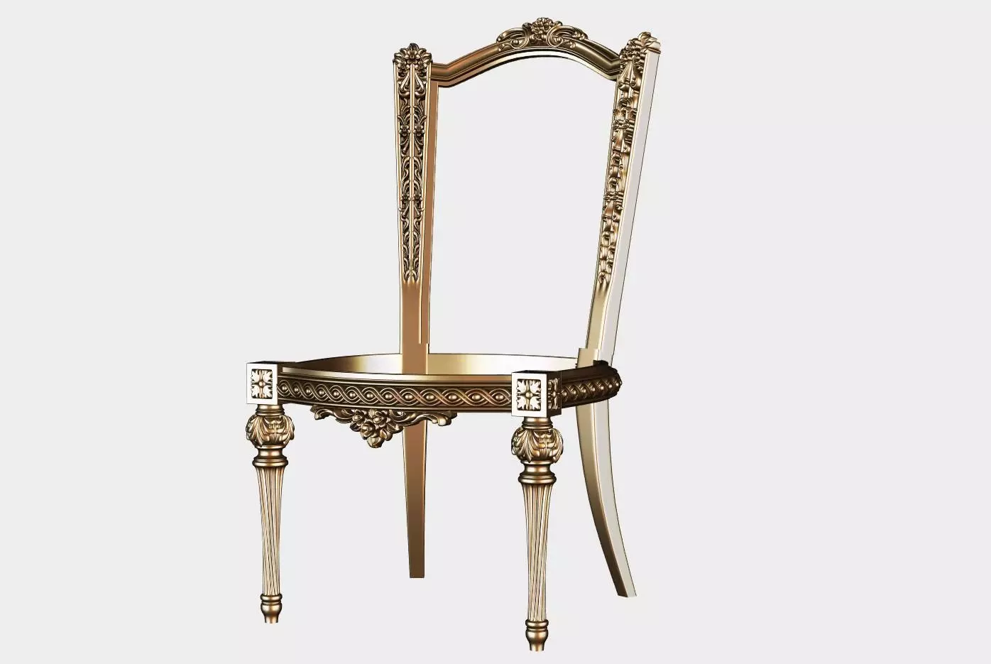 Carved chair for cnc 18 3D model_0