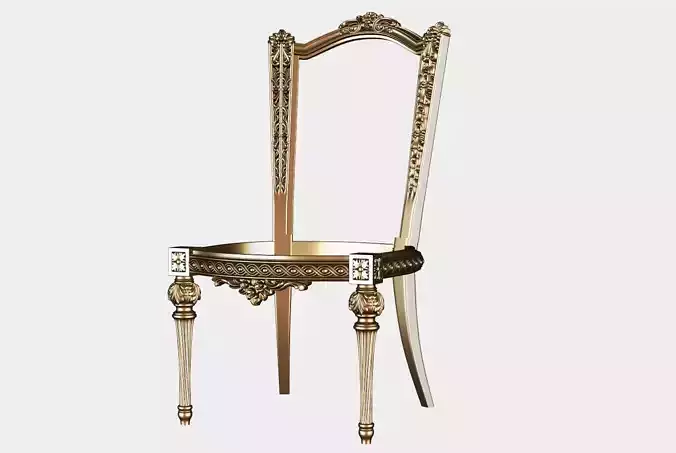 Carved chair for cnc 18
