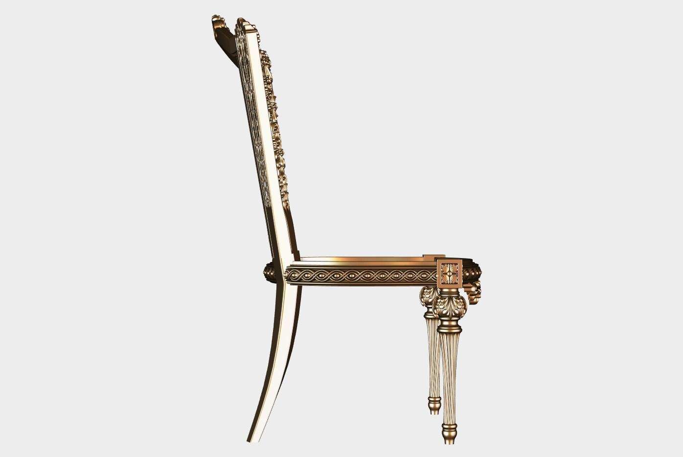 Carved chair for cnc 18 3D model_2