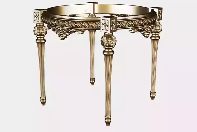 Carved coffee table for cnc 18