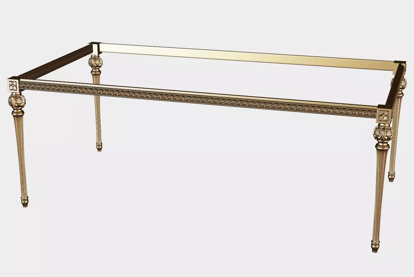 Carved dinner table for cnc 18 3D model_0