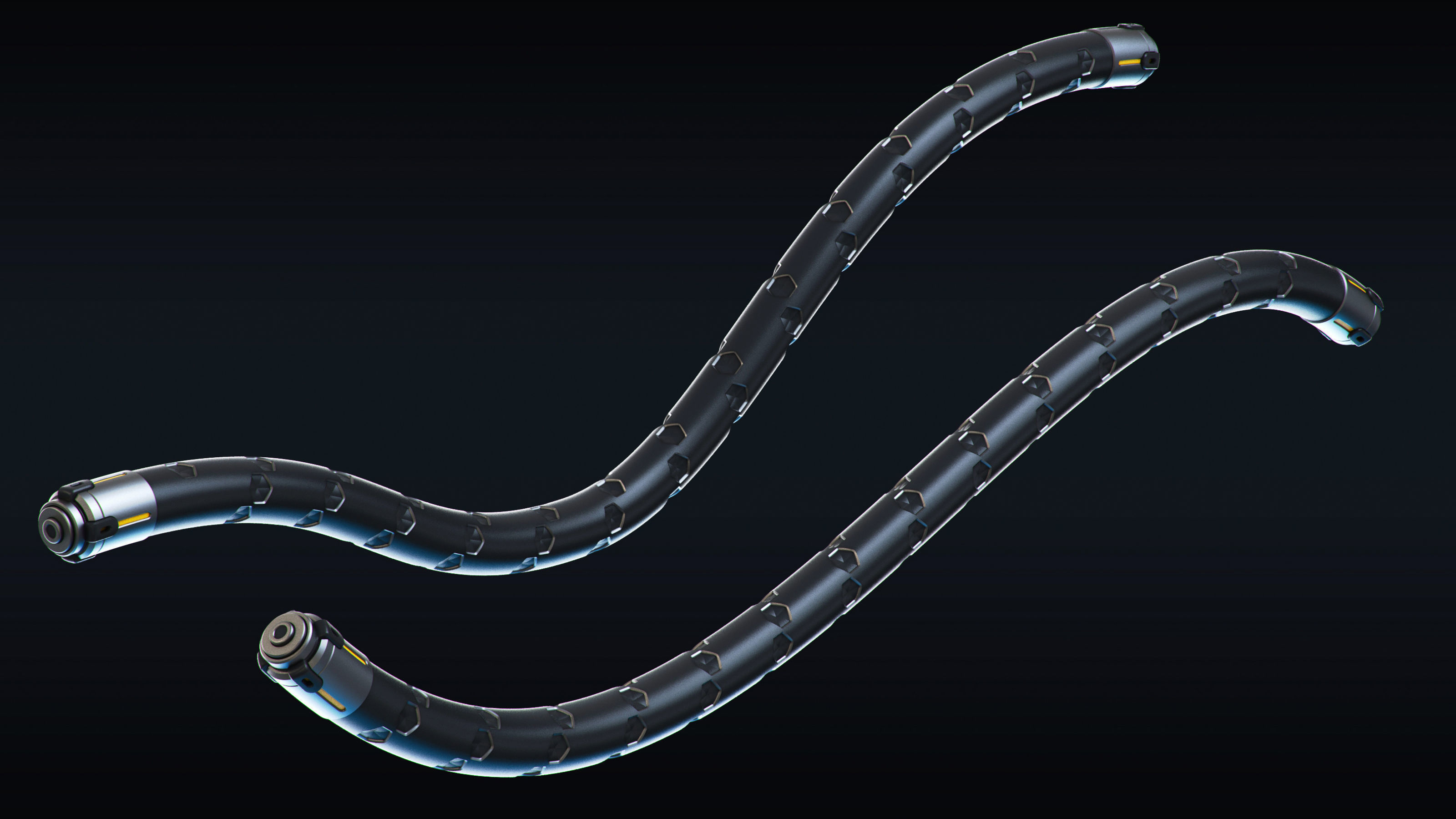 Cables and Wires set 3D model_6