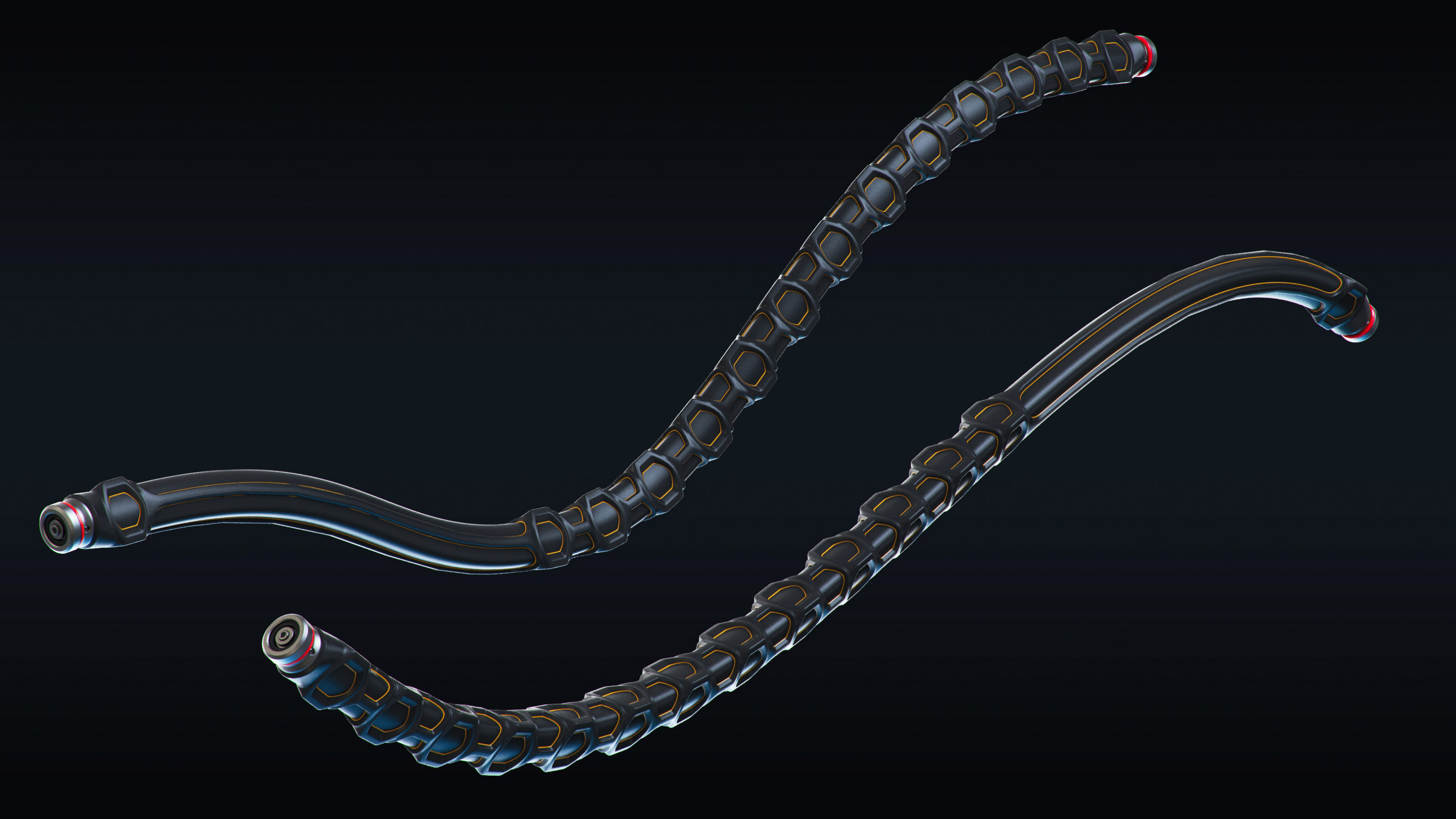 Cables and Wires set 3D model_7