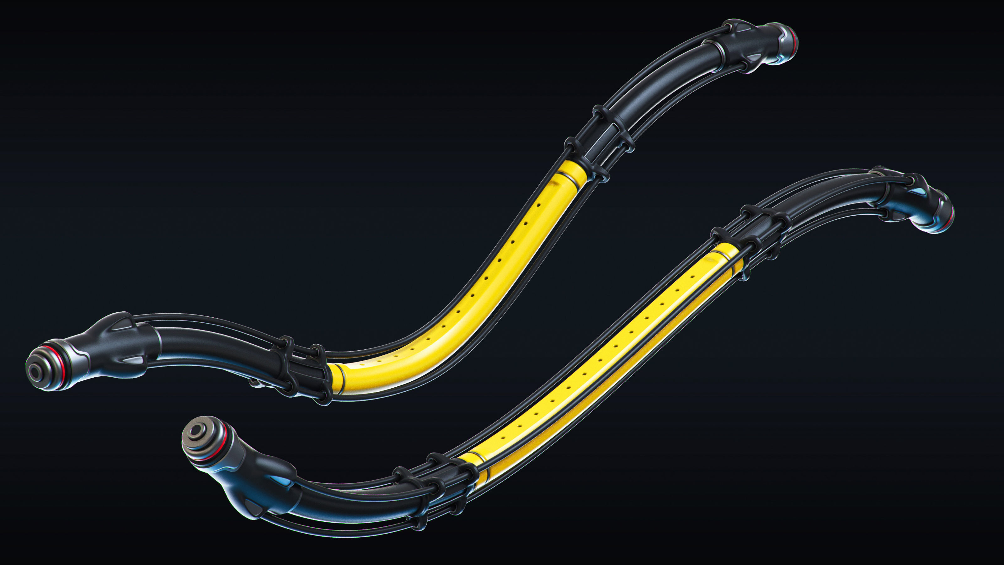 Cables and Wires set 3D model_8