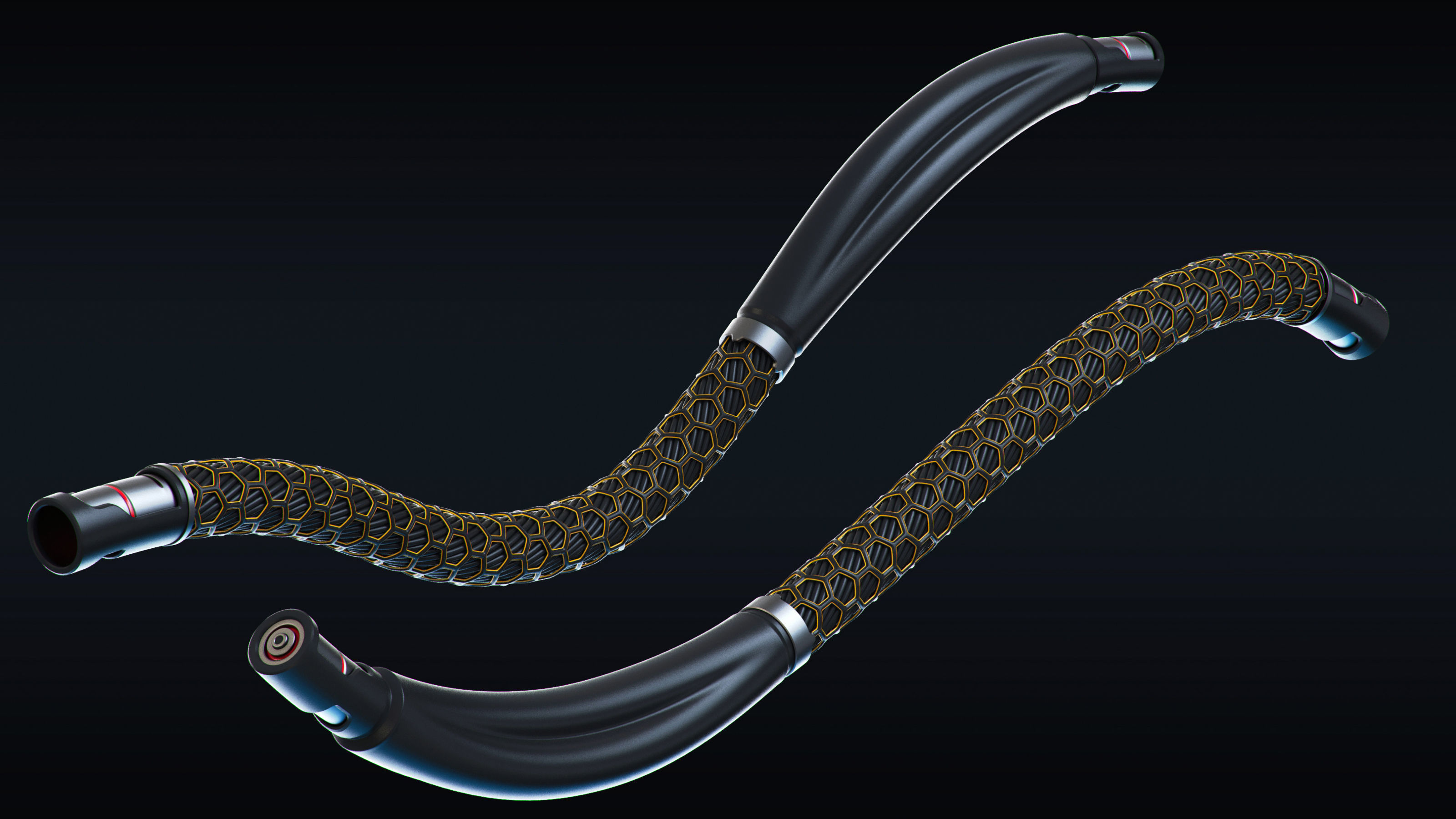 Cables and Wires set 3D model_2