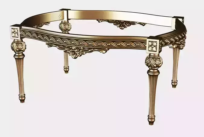 Carved tea table for cnc 18