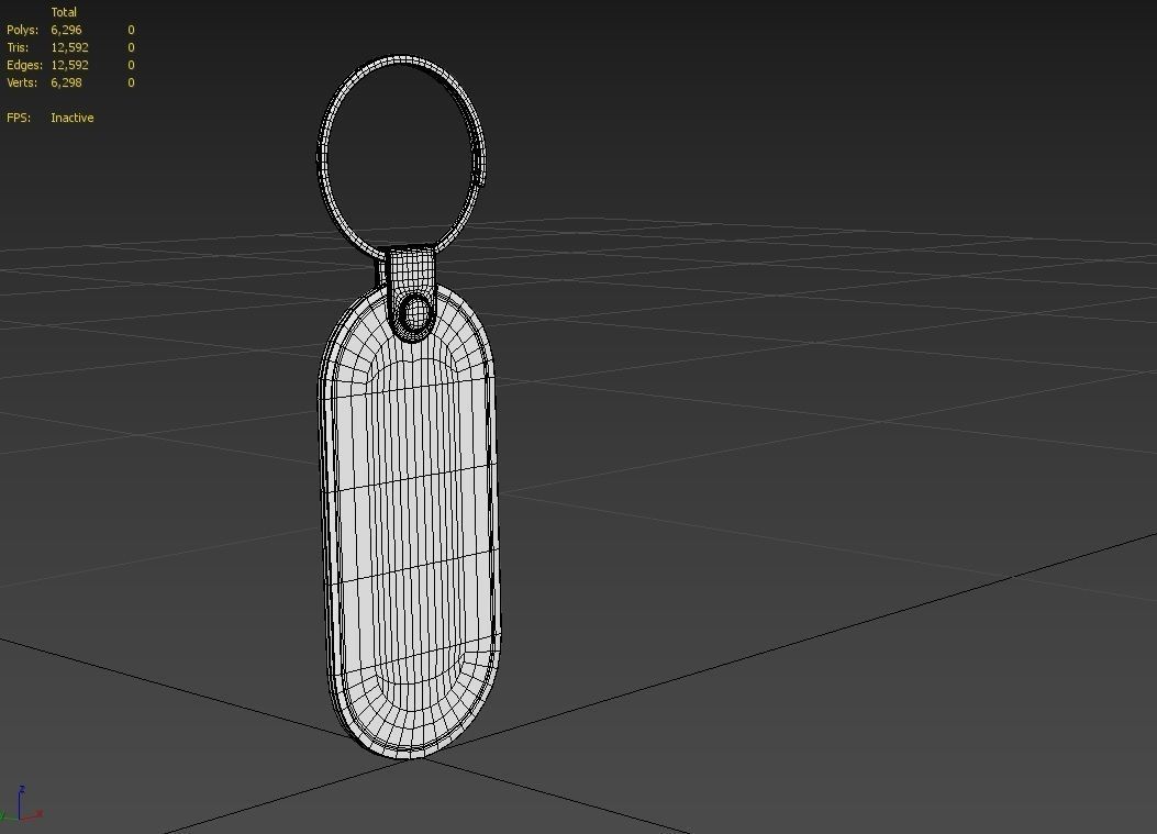 Leather Key Chain M01 Low-poly 3D model_5