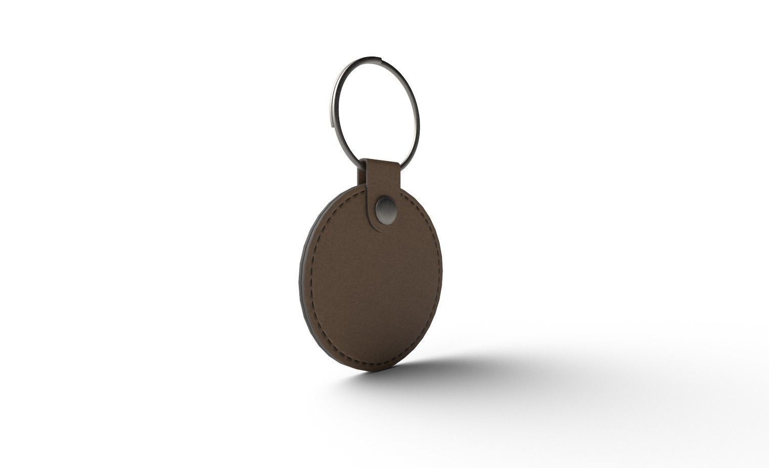 Leather Key Chain M02 Low-poly 3D model_4