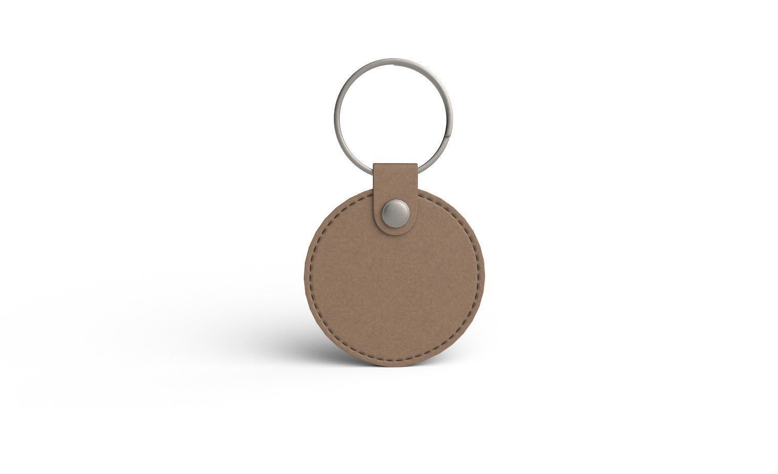 Leather Key Chain M02 Low-poly 3D model_2