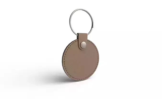 Leather Key Chain M02 Low-poly 3D model