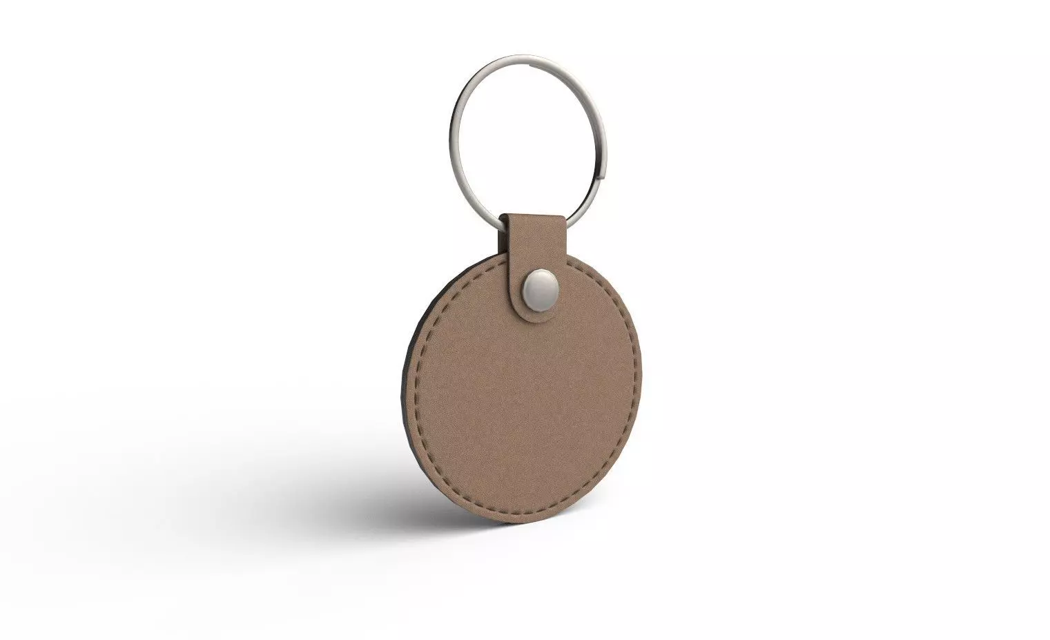 Leather Key Chain M02 Low-poly 3D model_0