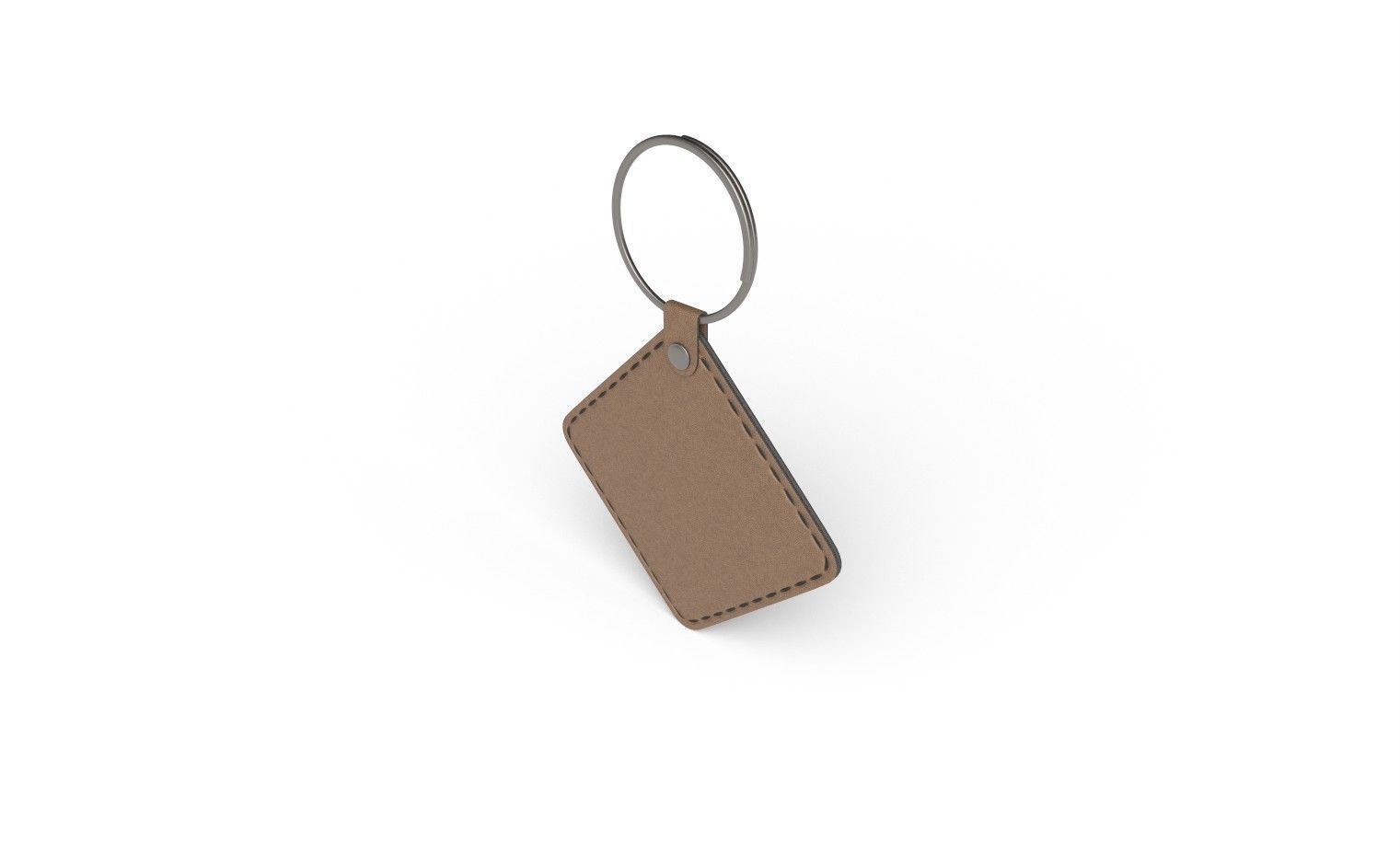 Leather Key Chain M03 Low-poly 3D model_4