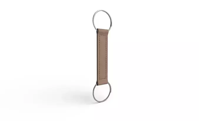 Leather Key Chain M04 Low-poly 3D model