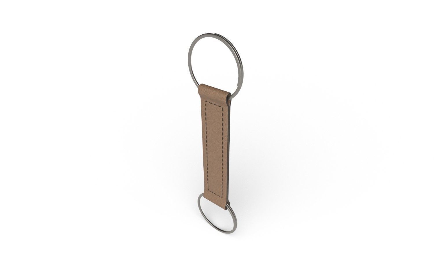 Leather Key Chain M04 Low-poly 3D model_4