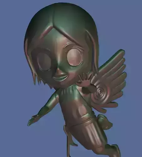 Flying Chibi-angel 3D print model