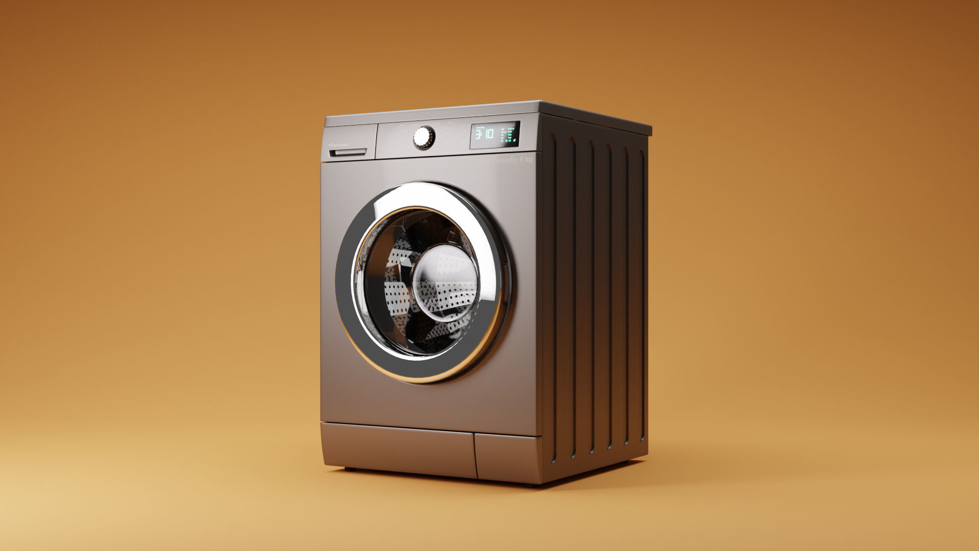 Washing Machine Generic No Name Brand 3D model_3