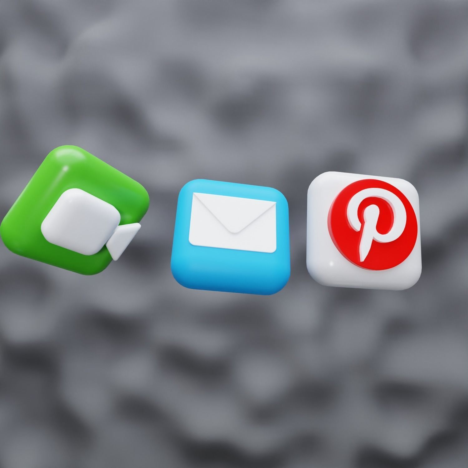 New 3D Social Media Icons and ios 17 Pack Game Ready Low-poly 3D model_16