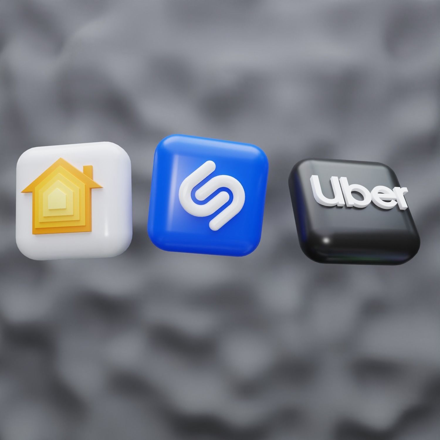 New 3D Social Media Icons and ios 17 Pack Game Ready Low-poly 3D model_11